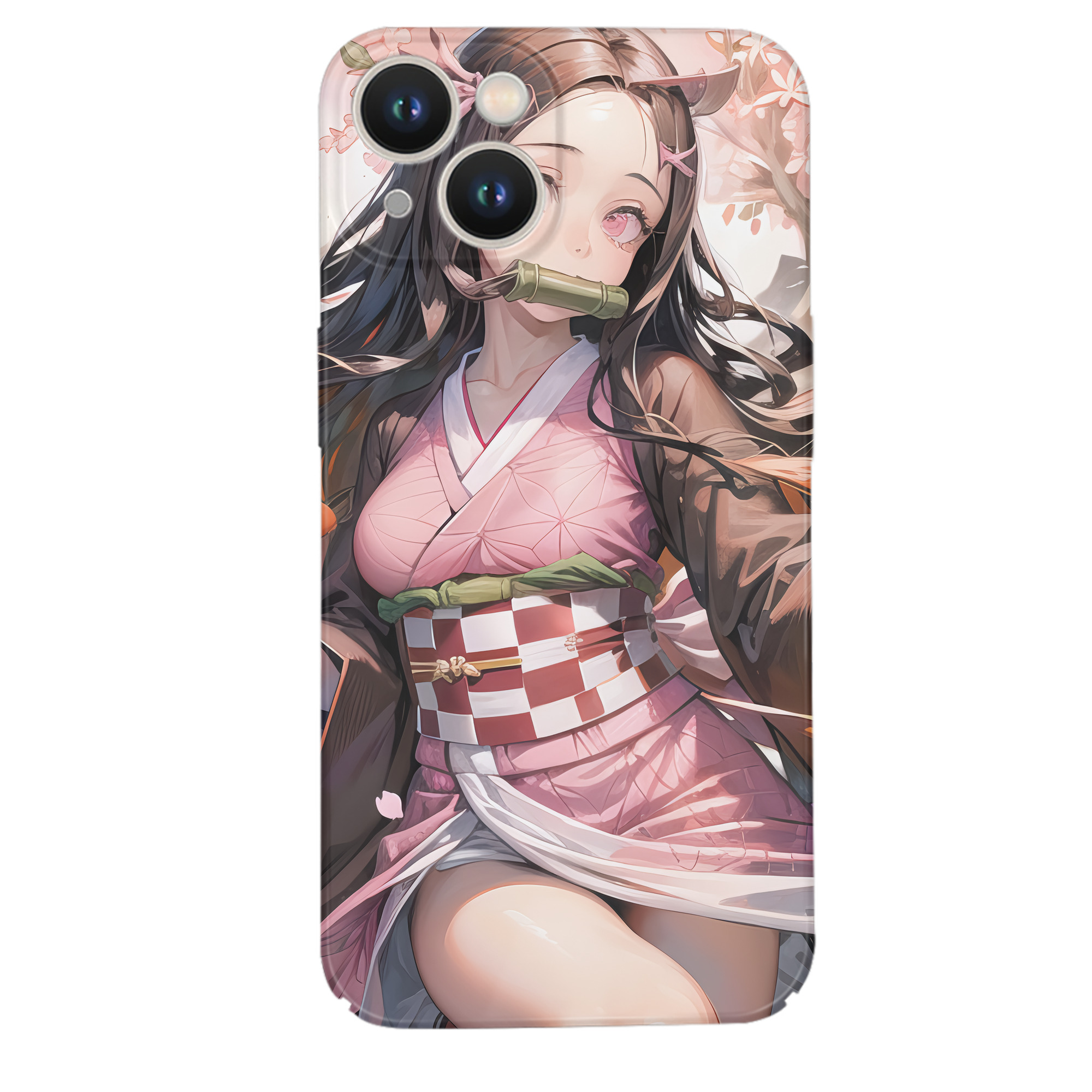 （画像用） 鬼滅の刃（きめつのやいば）竈門 禰󠄀豆子／かまど ねずこ Kamado Nezuko 【iPhone 14シリーズ対応】ハードケース